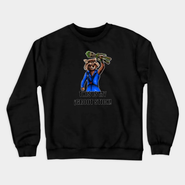 This is my Groot Stick Crewneck Sweatshirt by nickbeta